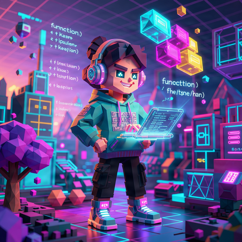 Teenagers Roblox Studio gaming adventure card image